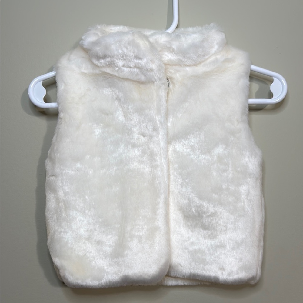 Carter's Soft Cream Faux Fur Vest